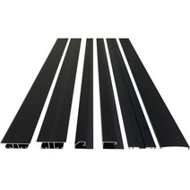 PC판 블랙 부자재 마감바 덮개바 H바(연결바) 2M / 2.4M, 12.블랙H바(연결바)53mmx2.4M** 10T용, 1개