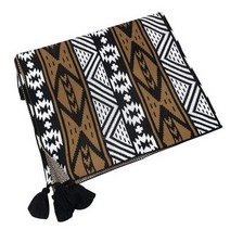 여름이불봄이불세트홈쇼핑이불 부드러운 태슬 니트 담요 격자 무늬 보헤미안 태피스트리 낮잠 빈티지 가을 겨울 장식 소파 커버 데켄 코베르터, Black+110x130cm