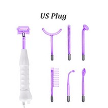 고주파 온열 치료기 71 Electrotherapy 지팡이 유리 튜브 기계 명소 여드름 리무버 미용 도구 얼굴 클렌징, 06 US plug Without box