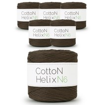 필립섬유 코튼 헬릭스 N6, 610 고동색, 6개