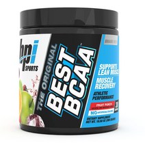 BPI Sports Best BCAA - 파우더 분지쇄 아미노산 근육 회복 단백질 합성 향상된 성능 수분 공급 블루 라즈베리 30회 분량 299.9g(10.5온스), Fruit Punch_30 Servings (Pack
