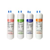 야자수카본 국내생산 현대큐밍 정수기 필터 호환 HP-632C 전체세트 4개, (나노업그레이드) 9인치단방향4개(632CHQ)