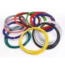UL 1015 유연한 연선 PVC 와이어 및 케이블 주석 도금 구리 18AWG 20AWG 22AWG 24AWG 고온 105 ° 전압 60, 04 White_01 1 Meter_03 18 AWG