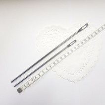 (퀼트나인) 끈끼우개 고무줄 끈 스트링 리본 끈바늘 끼우게 끼우기 2종, 소(17.5cm)