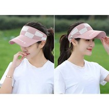여름 체커 골프모자 1P 밴딩 니트 썬캡 썬바이저 썬햇, sysh컴퍼니 본상품선택, sysh컴퍼니 본상품선택