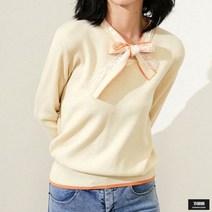 가바바 여성 스웨터 커리어우먼의 필수템 심플 리본넥 가을 니트 G55436
