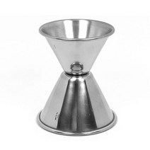 스텐 칵테일 지거 30ml 45ml 1온스 1.5온스 용량, 1개