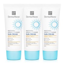 더마하우스 화이트닝링클 에센스 썬크림 50ml 3개 SPF50+++(미백 주름개선 자외선차단) /에센스타입 촉촉한