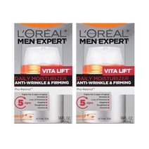 Loreal 로레알 맨 익스퍼트 비타핏 데일리 모이스처라이저 1.6oz(48ml) 2팩 Men Expert Vitalift Face Moisturizer, 1개, 48ml