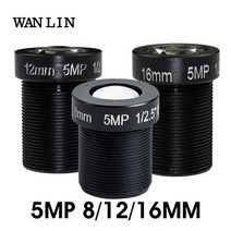 캐논 니콘 호환 미러리스렌즈 hd 보안 ip 카메라 f2.0 12.5quot용 m12 5mp 8mm 12mm 16mm cctv 렌즈 5.0메가픽셀