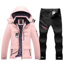 스키복 여성 겨울 양털 스키 자켓과 바지 따뜻한 방수 스노우 보드 자켓 여성 야외 하이킹 캠핑 스노우 의상