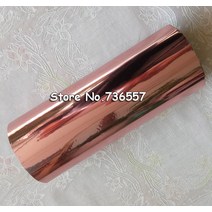 팩스용지 롤 로즈 골드 핫 포일 스탬핑 용지 프레스 전송 양극산화처리 도금 종이 핑크 16cm x 120m