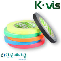 KVIS 게퍼 개퍼 테이프 GAFFER TAPE 다양한색상 12 25 50mm X 25M, 25mm X 25M, 형광핑크색, 1개, 1개
