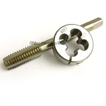 핸드탭 탭 다이스 세트 미터 나사 분할 다이 미세 나사 절단 라운드 다이 스트레이트, m11x1.5