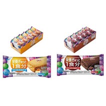 glico 에자키그리코 밸런스온 미니케이크 2종 40개 초코브라우니 치즈케이크, 1개
