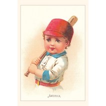 (영문도서) Vintage Journal America Little Boy with Bat Illustration Paperback, Found Image Press, English, 9781669529361