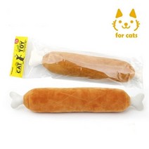 바베큐 고양이 냥이 롱쿠션 캣닙 장난감, 단품