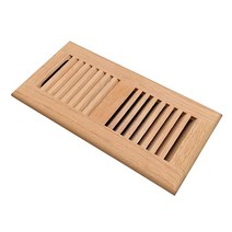 레드 오크 우드 플로어 레지스터 댐퍼가 있는 드롭 인 벤트 커버 2-1/4 x 12 인치 (덕트 오프닝) 0.9 cm 두께 미완성, 2x12 Inch_Red Oak