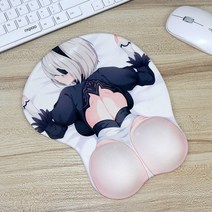 타이림 Apr.16 254번 얼짱 3D 입체 소흉부 마우스패드 손목패드 컴플리트 실리콘 애니매이션 귀여움 더하기 텃밭 남자기탁하다Z, 0x0mm, 1mm, 2B 엎드려.