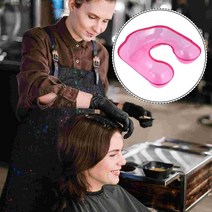 미용트레이 헤어 트레이 목 샴푸 세척 착색 분지 물 그릇 싱크 살롱 용품 파마 미용실 린스 휴대용 액세서리 포수, [02] Pink, Pink