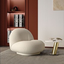 구비 피에르폴랑 파샤 라운지 체어, 다크 스모그 블루 (회전 X), 1개