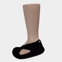 필성 쿠션 고탄력 충격흡수 통풍이 잘되는 시원한 메쉬 소재 굿워킹 식당덧신 어린이집교사실내화 유치원덧신, M(230~245) 블랙, 1개