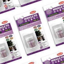 미라클픽스 다용도 에폭시 접착제 만능 금속 본드 수중 목재 타일 석재 욕조 물탱크 배관 틈새 메꿈제 퍼티 보수제, 목재용 소, 2개입