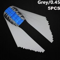 새총 투석기 라텍스 테이프 교체 액세서리 야외 사냥 도구에 대 한 5pcs 강력한 탄력 있는 고무 평면 탄성 밴드, 0.45 그레이
