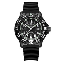 다이버워치 잠수 다이빙 스쿠버 방수 메탈 다이브 남성 패션 캐주얼 캘린더 디스플레이 튜브 야광 오렌지 다이얼 회전 베젤 쿼츠