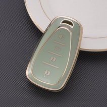 쉐보레 말리부 카마로 크루즈 트래버스 소닉 볼트 이퀴녹스 45 버튼 TPU 자동차 키 케이스 커버 셸 체인, 4A button green