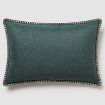 스타일K 북유럽 거실 쇼파 쿠션커버 무지 스티치 쿠션(무료배송), 16 타이드워터그린(직사각)커버