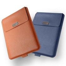 MUAMUA lap top sleeve 17인치 노트북 거치대 파우치, 브라운