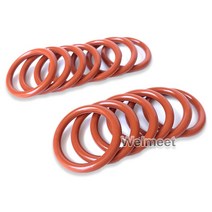 고무오링 패킹 실리콘 오링 고무링 10pcs 와이어 직경 2.4mm OD7-110mm 내유성 VMQ 실리콘 고무 씰링 링 고, 39 52mm