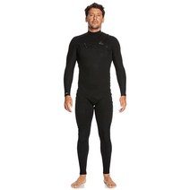 퀵실버 Mens 4/3 Highline Chest Zip Wetsuit - Black | X-Large