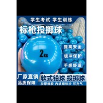 투포환 연습용 고무표면 연습볼 솔리드볼 훈련용공, 7Kg 블루