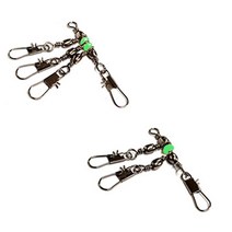 보스나 타코 축광 스냅도래 더블 트리플 주꾸미 낙지 문어 도래 직결 삼도래 채비소품 도래 스냅고리 민물 바다 루어 낚시, 2단 10호