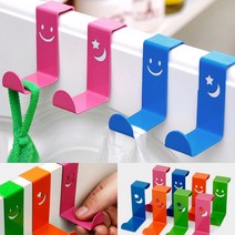 DMATO 디마토 Z자칼라 도어걸이 마스크걸이 싱크대 수건 행주걸이 도어 문 방문 행거 가방 모자 옷 걸이 다용도걸이 서랍 마스크 악세사리 걸이 거치대 홀더 훅 후크 고리, Z자 칼라 도어걸이-오렌지, 1개