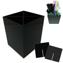 빨대꽂이 설탕꽂이 스탠드 디스펜서 4칸분리 빨대통 스틱통, 1개