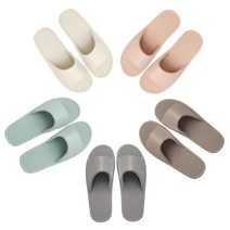 깔끔한 심플 실내화 사무실 슬리퍼 실내 가죽, 핑크, M, 1개