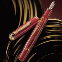 펠리칸 소버린 만년필 Pelikan Souveran M600 토터스 셸 레드, 단일옵션, M600-TSR-B(굵은 글씨)