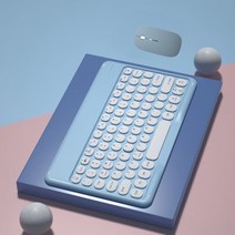 무선 블루투스 키보드 태블릿 5 프로 폰 안드로이드 범용 휴대용 미니, X3싱글키보드스티커마우스미스트블루