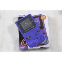닌텐도 오리지널 게임 보이 GBC 칼라 게임기 휴대용 레트로 80년대, 표준, 보라색원래플라스틱화면보라색