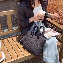 여성 패딩 가방 쇼퍼백 데일리 다용도 사각백 구름백 PY0005