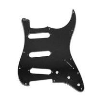 기타 픽가드 커스텀 버스킹 가드 악기 전면 커버 블랙화이트 패널 DIY 일렉트릭 Pickguard ST Three Singles Endless Hole105882, 검은색