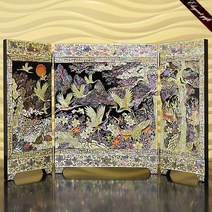 [도도예] 나전칠기 자개 병풍 (송학 십장생 문양) 생일 생신 부모님 환갑 칠순 팔순 명절 추석 설날 거래처 바이어 선물 장태복 작품, B. 십장생