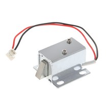 도어락 전자 잠금 캐치 도어 게이트 12V 0.4A 릴리스 어셈블리 솔레노이드 액세스 제어