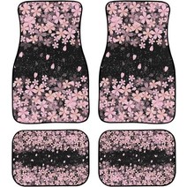자동차발매트 아름다운 일본 벚꽃/사쿠라 인쇄 카펫 플로어 매트-프론트 & 리어 라이너 세트 자동차 SU, 16 16