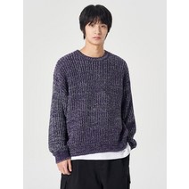 8SECONDS 에잇세컨즈 멀티 컬러 니트 퍼플