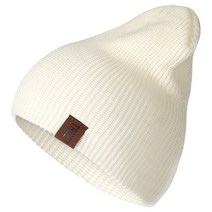 겨울 모자 비니 털 두꺼운 캐주얼 무난한 1 Pcs PU 편지 Beanies 남성 여성 따뜻한 니트 패션 솔리드 힙합 남여, 01 54cm-60cm, [10] White