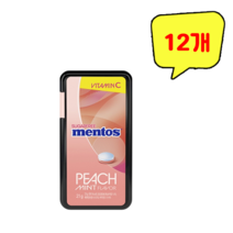 멘토스 후르트민트 피치향 21g x 12개 한박스
